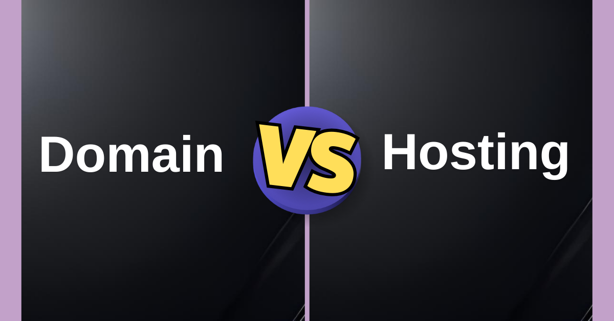 Domain Vs hosting