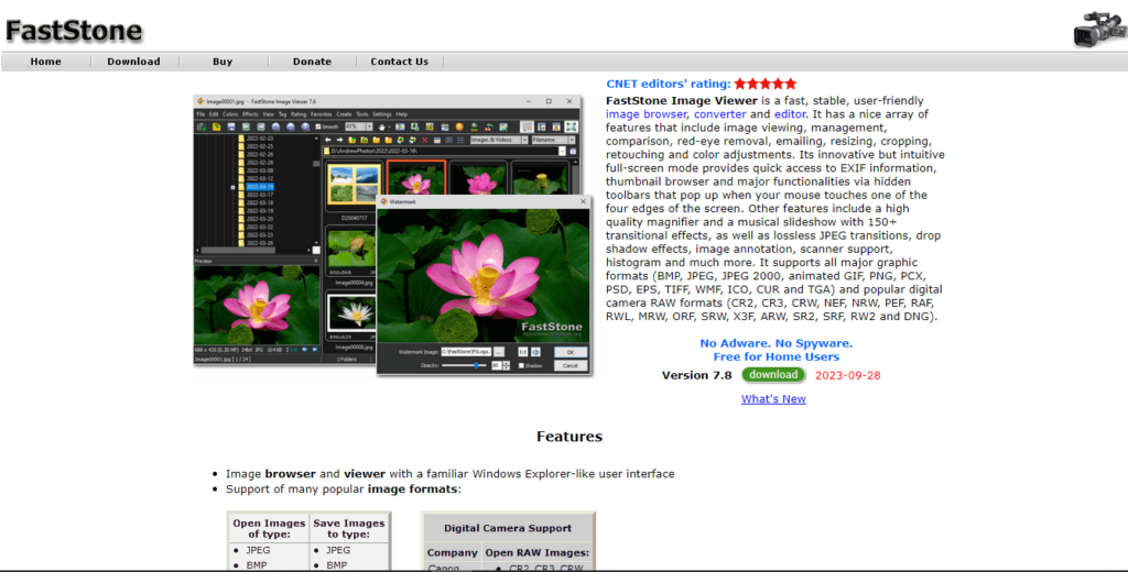 Faststone image viewer