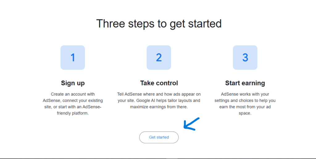 Screenshot of Google AdSense